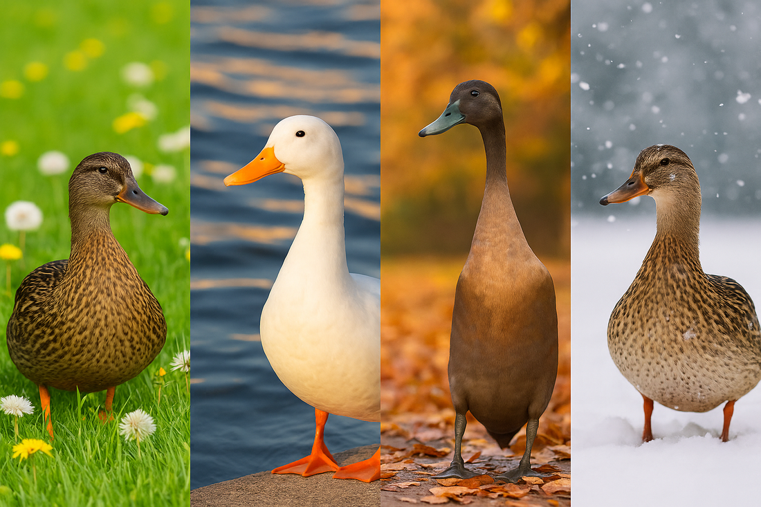 Ducks in all seasons of the year