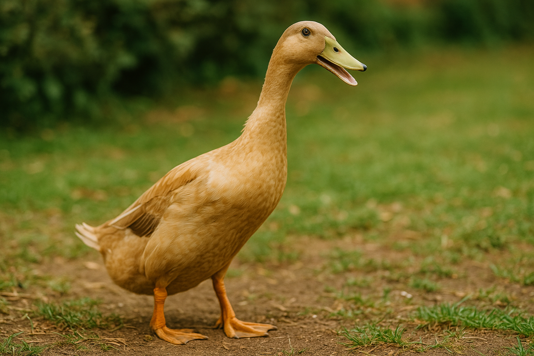 Excited duck