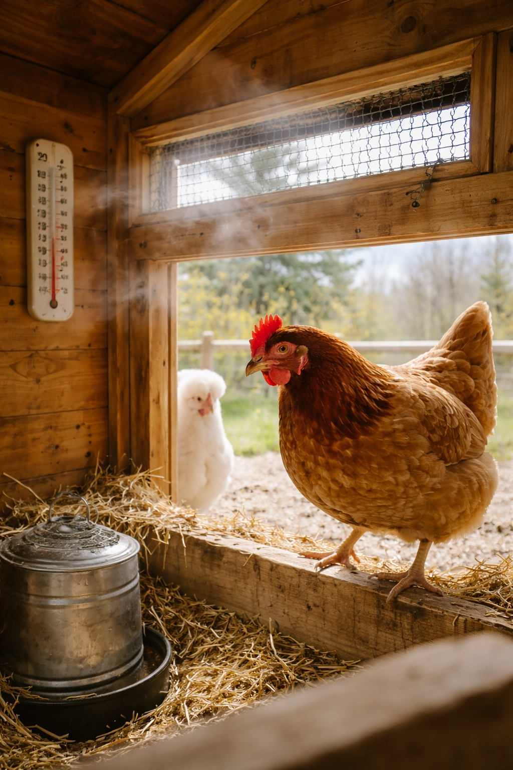 Chicken coop ventilation 